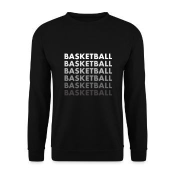 Sports Basketball - Unisex Sweatshirt - black - Front - Alina (178cm) & Michal (187cm)