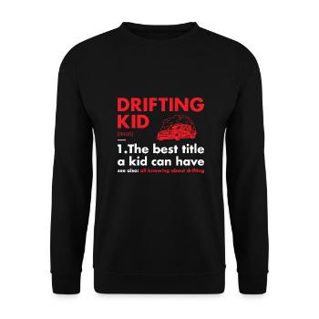 Sport Kid Definition Drifting - Unisex Pullover - Schwarz - Vorne - Alina (178cm) & Michal (187cm)