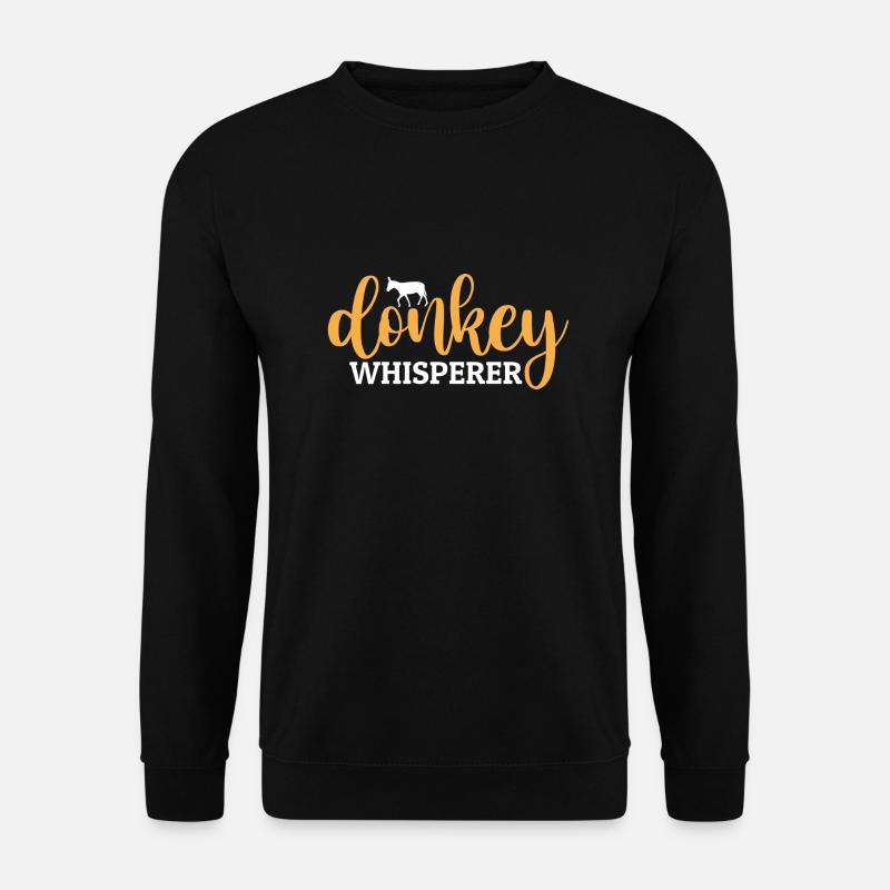 Donkey Whisperer - Unisex Pullover - Schwarz