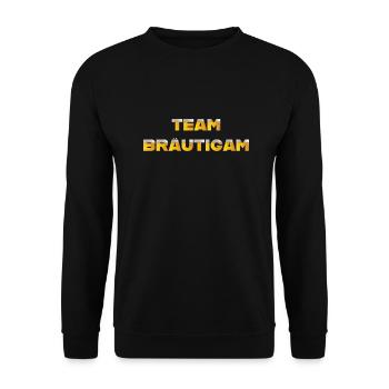 Team Bräutigam - Unisex Pullover - Schwarz - Vorne - Alina (178cm) & Michal (187cm)
