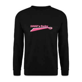 Jahr 2000 Baby - Unisex Pullover - Schwarz - Vorne - Alina (178cm) & Michal (187cm)