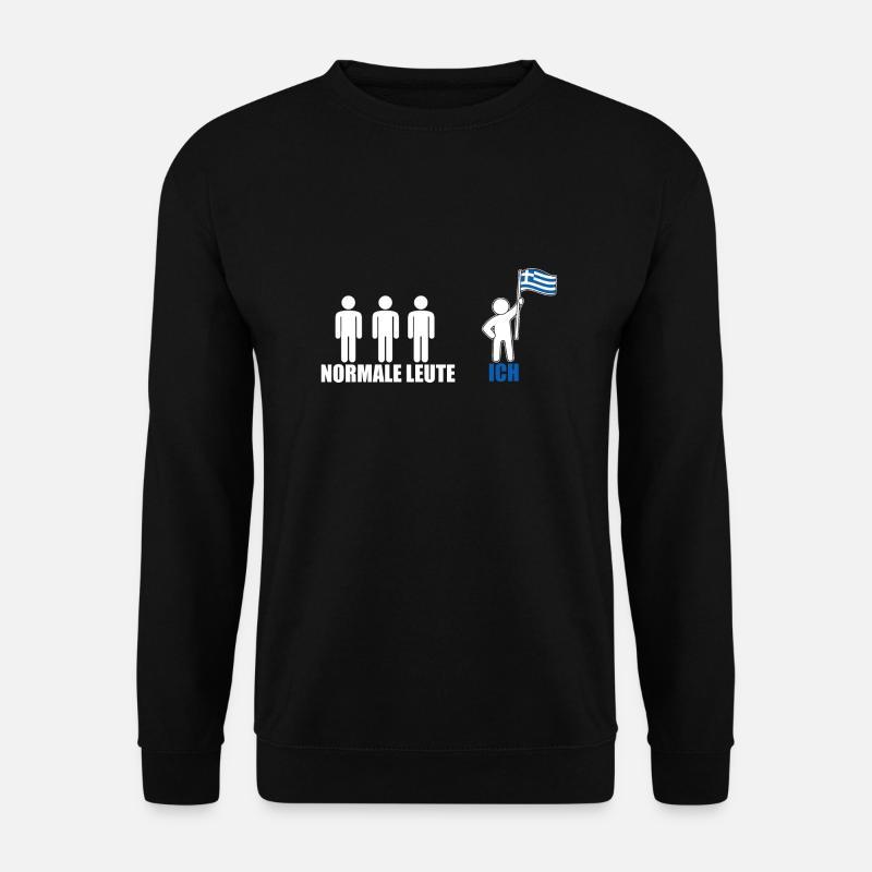Griechen Grieche Griechenland - Unisex Pullover - Schwarz