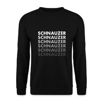 Schnauzer - Unisex Pullover - Schwarz - Vorne - Alina (178cm) & Michal (187cm)