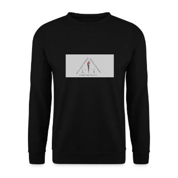 Eckpfeiler des Lebens - Unisex Pullover - Schwarz - Vorne - Alina (178cm) & Michal (187cm)