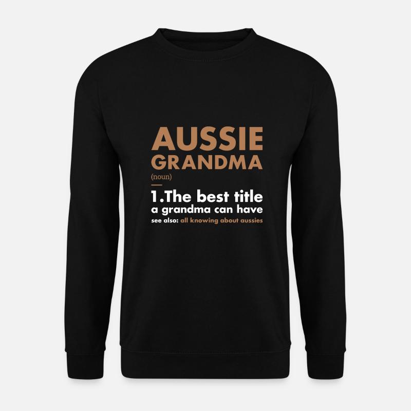 Dog Aussie Grandma Definition - Unisex Sweatshirt - black