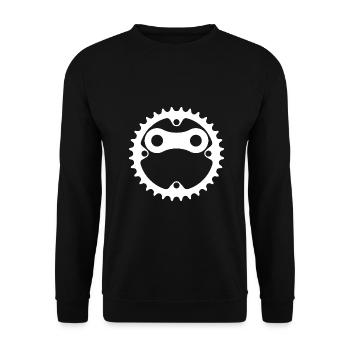 Bicycle chain - Unisex Sweatshirt - black - Front - Alina (178cm) & Michal (187cm)