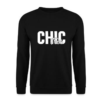 Very chic - Unisex Sweatshirt - black - Front - Alina (178cm) & Michal (187cm)