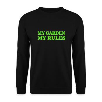 Jardin - Sweat-shirt Unisexe - noir - Devant - Alina (178cm) & Michal (187cm)