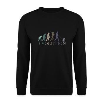 EVOLUTION Yorkshire Terrier - Unisex Pullover - Schwarz - Vorne - Alina (178cm) & Michal (187cm)