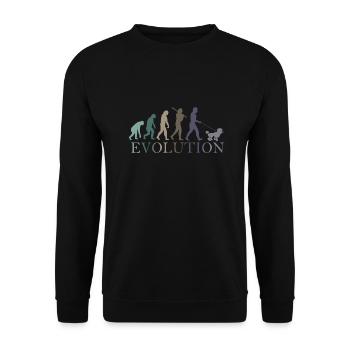EVOLUTION PUDEL - Unisex Pullover - Schwarz - Vorne - Alina (178cm) & Michal (187cm)