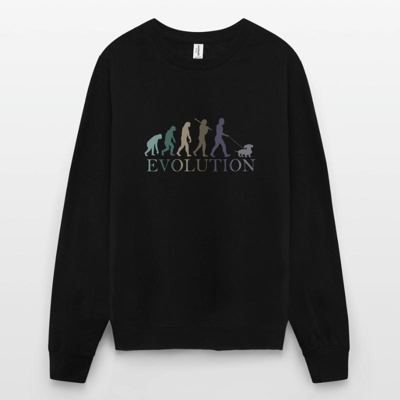 EVOLUTION DES RETRO-DACKELS Unisex Pullover