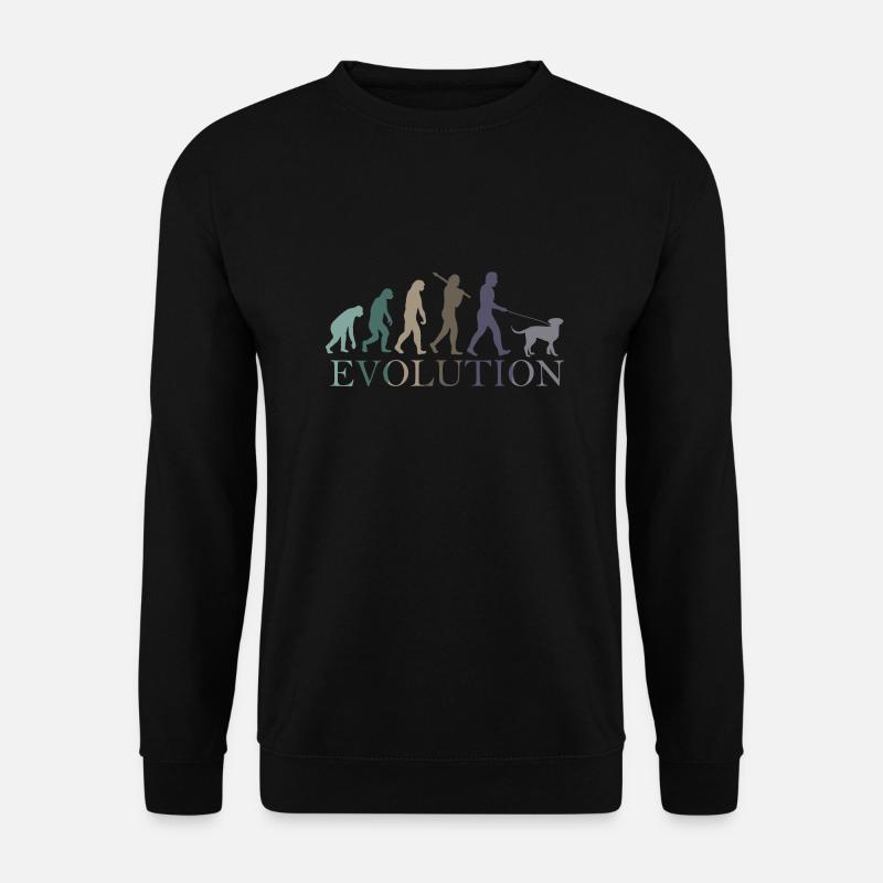 DOG EVOLUTION - Unisex Sweatshirt - black