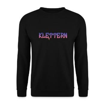 Kletterer Boulderer klettern bouldern Geschenk - Unisex Pullover - Schwarz - Vorne - Alina (178cm) & Michal (187cm)