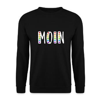 MOIN - Unisex Pullover - Schwarz - Vorne - Alina (178cm) & Michal (187cm)