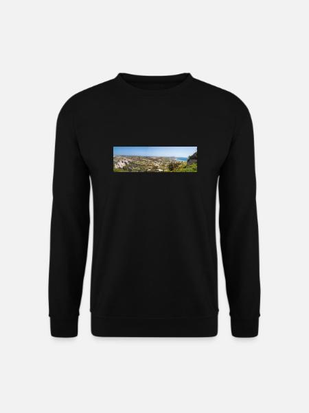 Landscape view of Castle of Kefalos Kos Island - Unisex Sweatshirt - black
