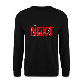 Next Level - Unisex Sweatshirt - black - Front - Alina (178cm) & Michal (187cm)