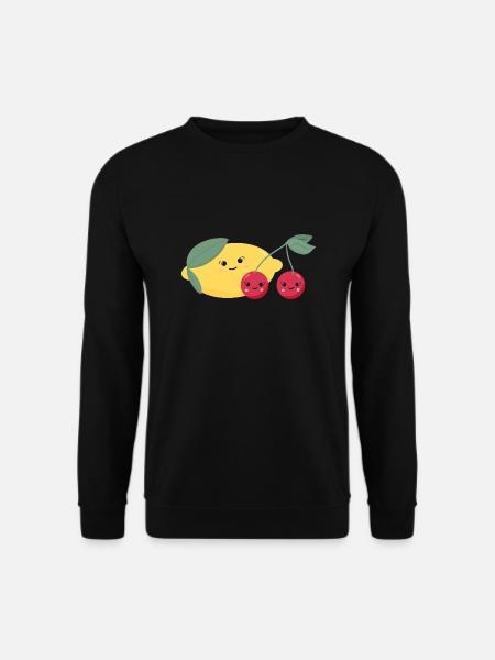 Lemon & Cherries - Unisex Sweatshirt - black