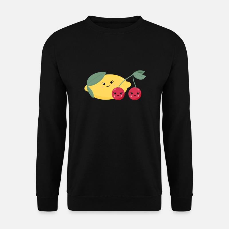 Zitrone & Kirschen - Unisex Pullover - Schwarz