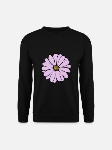 Blume pastell Blume Blumen pastell Blumen flieder - Unisex Pullover - Schwarz