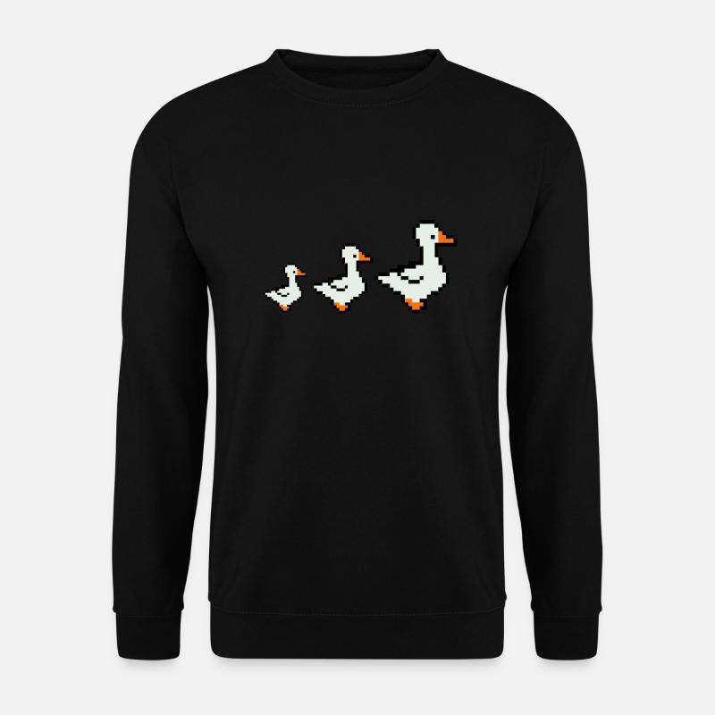 pixel enten - Unisex Pullover - Schwarz