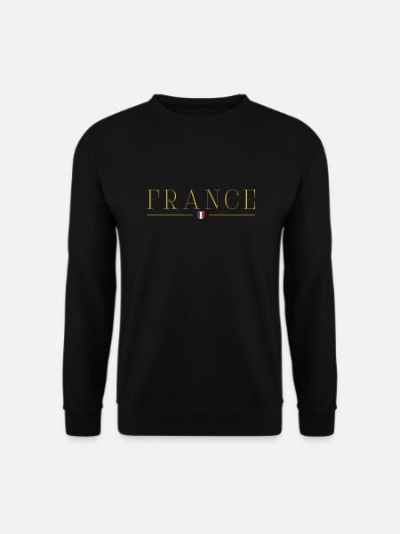 Ich liebe Frankreich Eleganz Stil Design T-Shirt - Unisex Pullover - Schwarz