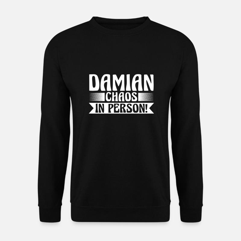 First name Damian - Unisex Sweatshirt - black