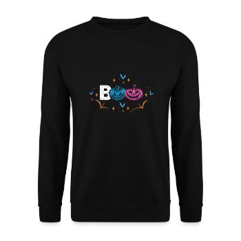 Citrouille Halloween Costume Halloween - Sweat-shirt Unisexe - noir - Devant - Alina (178cm) & Michal (187cm)