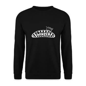Profession: Winemaker - Unisex Sweatshirt - black - Front - Alina (178cm) & Michal (187cm)
