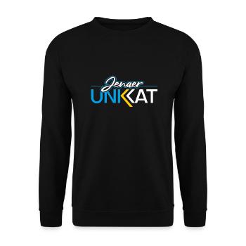 Jenaer Unikat - Unisex Pullover - Schwarz - Vorne - Alina (178cm) & Michal (187cm)