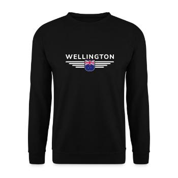 T-shirt Wellington pour les fans néo-zélandais - Sweat-shirt Unisexe - noir - Devant - Alina (178cm) & Michal (187cm)