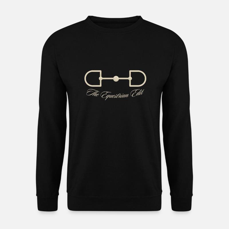 Mors de cheval L’équitation Modifier - Sweat-shirt Unisexe - noir