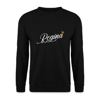 Regina Nom personnalisé pour les femmes, les enfants, les tout-petits - - Sweat-shirt Unisexe - noir - Devant - Alina (178cm) & Michal (187cm)