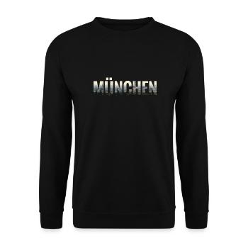 City Skyline München - Unisex Pullover - Schwarz - Vorne - Alina (178cm) & Michal (187cm)