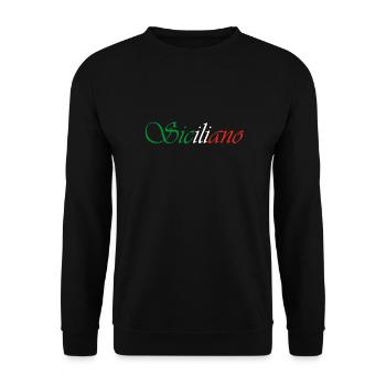 Siciliano - Sweat-shirt Unisexe - noir - Devant - Alina (178cm) & Michal (187cm)