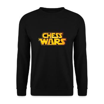 Chess Wars - Läufer Bishop - Schach Spiel Figur - Unisex Pullover - Schwarz - Vorne - Alina (178cm) & Michal (187cm)