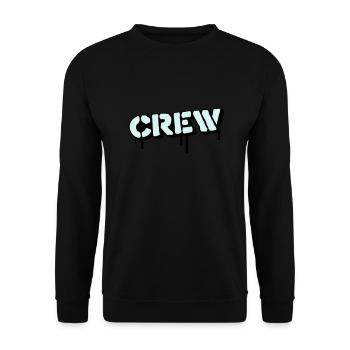 crew - Unisex Pullover - Schwarz - Vorne - Alina (178cm) & Michal (187cm)