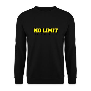 no_limit2 - Sweat-shirt Unisexe - noir - Devant - Alina (178cm) & Michal (187cm)