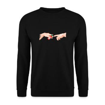 donne moi le tabasco - Sweat-shirt Unisexe - noir - Devant - Alina (178cm) & Michal (187cm)