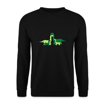 familie geschwister liebe verliebt paar pärchen 2 - Unisex Pullover - Schwarz - Vorne - Alina (178cm) & Michal (187cm)