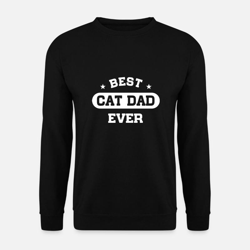 Best Cat Dad Ever - Unisex Pullover - Schwarz