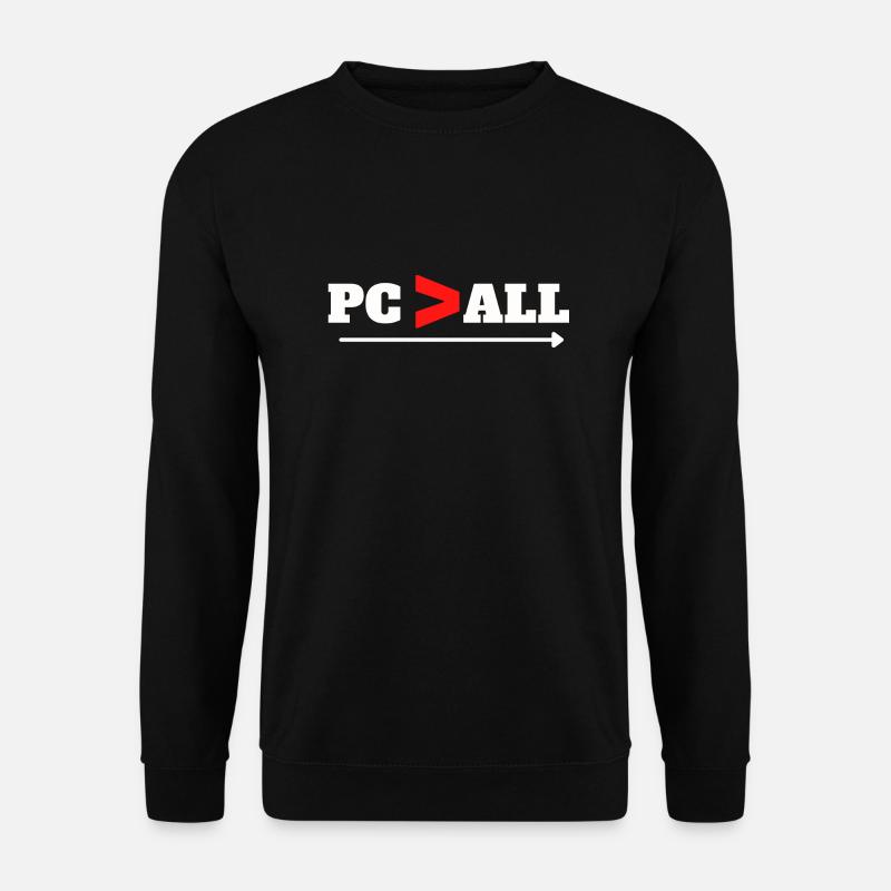 Pc vs all - Unisex Sweatshirt - black