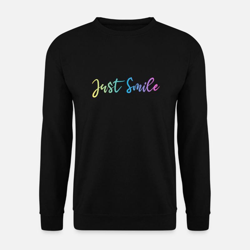 JUST SMILE GRADIENT TRIPLE - Unisex Sweatshirt - black