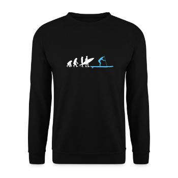 Stand Up Paddle Paddling SUP Evolution - Unisex Sweatshirt - black - Front - Alina (178cm) & Michal (187cm)