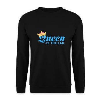 REINE DU LABORATOIRE - SCIENTIFIQUE MÉDICAL DE LABORATOIRE - Sweat-shirt Unisexe - noir - Devant - Alina (178cm) & Michal (187cm)