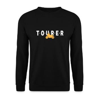 Tourer Moto Déclaration - Sweat-shirt Unisexe - noir - Devant - Alina (178cm) & Michal (187cm)