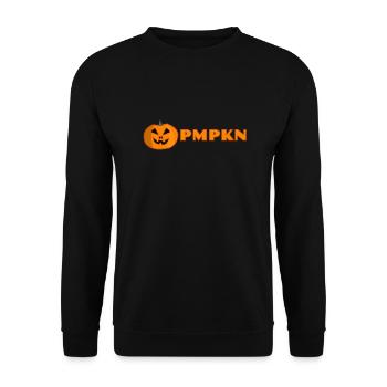 PMPKN Pumpkin - Unisex Sweatshirt - black - Front - Alina (178cm) & Michal (187cm)