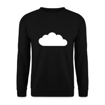 Weather Cloud Clouds Rain Sky Vector 7 - Unisex Sweatshirt - black - Front - Alina (178cm) & Michal (187cm)