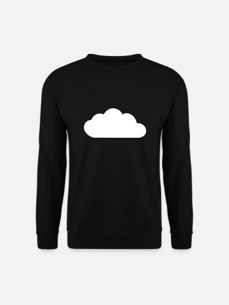 Wetter Wolke Wolken Regen Himmel Vektor 7 - Unisex Pullover - Schwarz