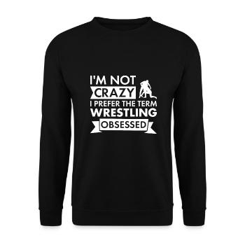 Sport Je ne suis pas une lutte folle - Sweat-shirt Unisexe - noir - Devant - Alina (178cm) & Michal (187cm)