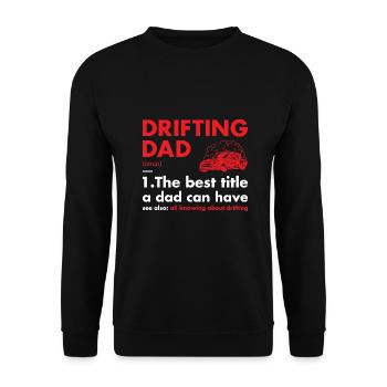 Sport Dad Definition Drifting - Unisex Pullover - Schwarz - Vorne - Alina (178cm) & Michal (187cm)